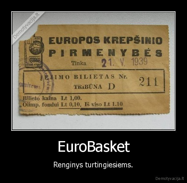 1939,eurobasket,lietuva,litas