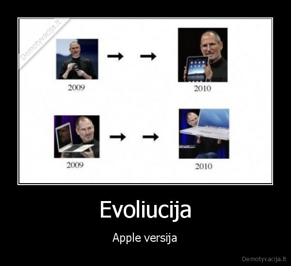 apple,versija, evoliucija, 2009,2010