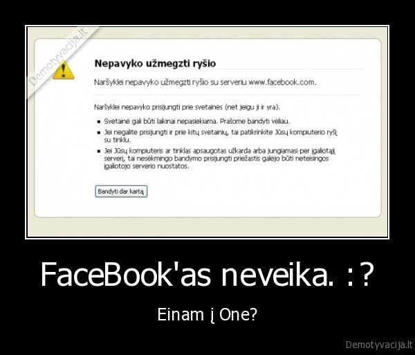 facebook,neveikia,one