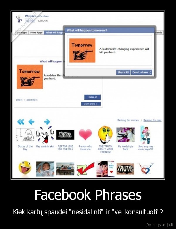 facebook, phrases