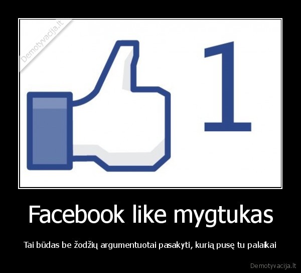 Facebook like mygtukas