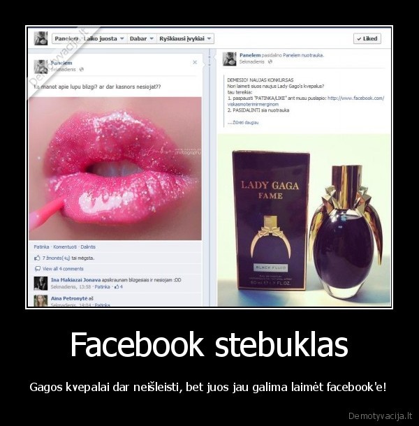 lady, gaga,kvepalai,konkursas,facebook,internetas,panelems,lietuva