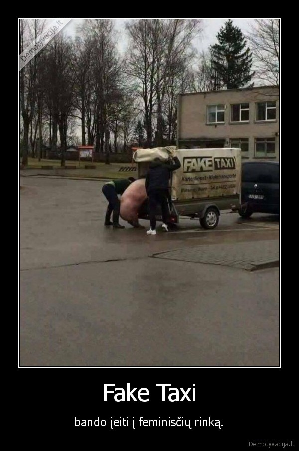 fake, taxi,kiaule,feministe