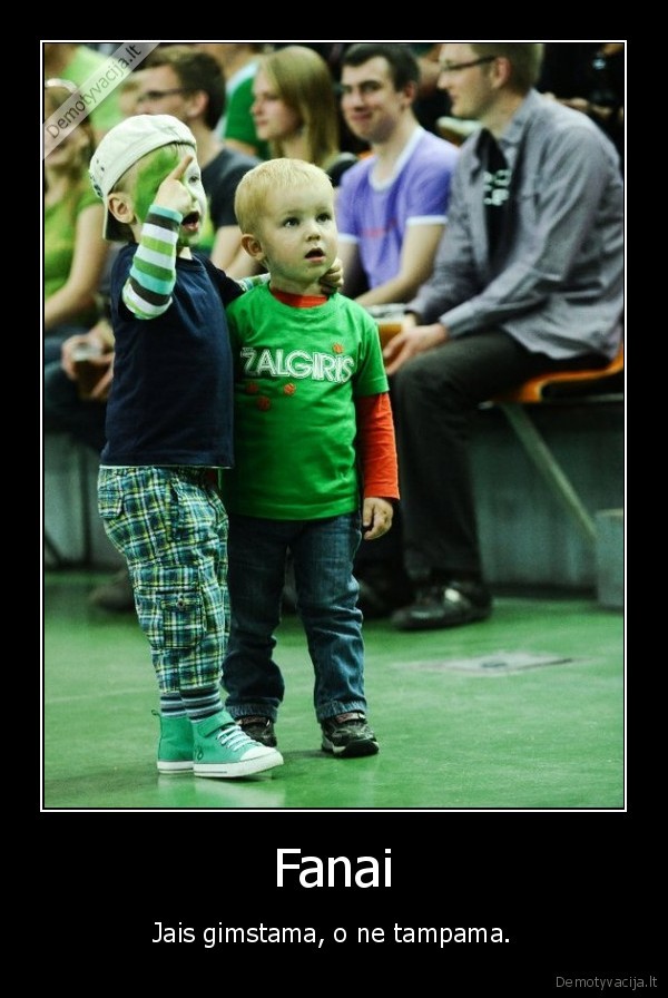 zalgirio, fanai, vaikai, mazi
