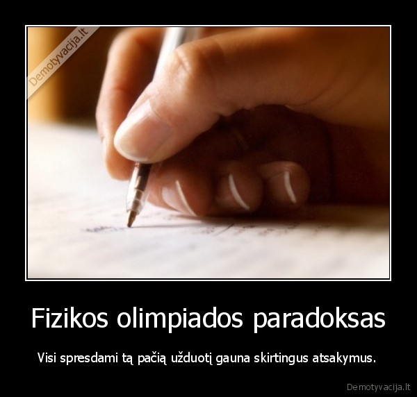 Fizikos olimpiados paradoksas