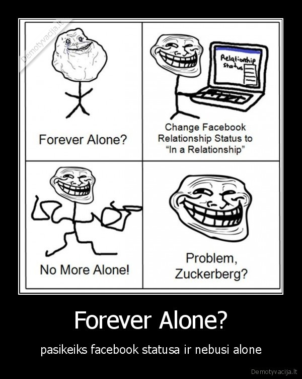 forever,alone,facebook,visagalis