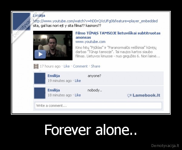 forever,alone,kubilius