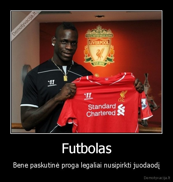 vergija,juodas, humoras,balotelli