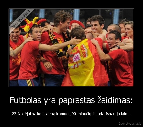 Futbolas yra paprastas žaidimas: