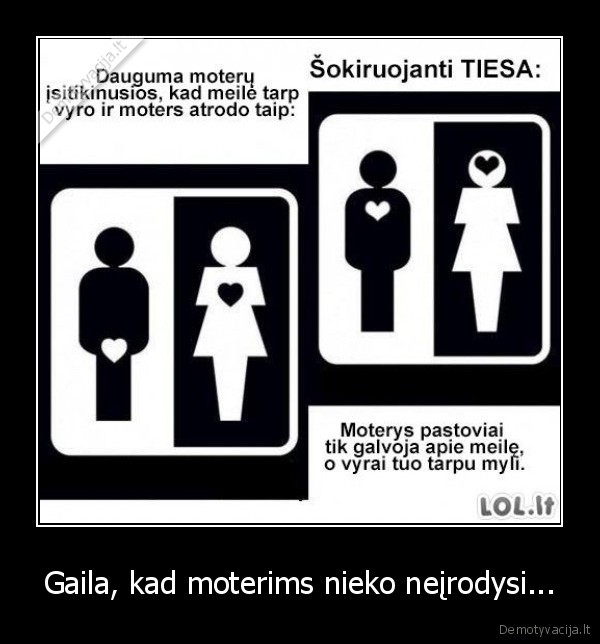 Gaila, kad moterims nieko neįrodysi...