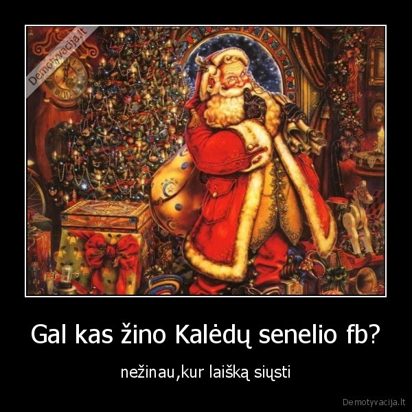 Gal kas žino Kalėdų senelio fb?
