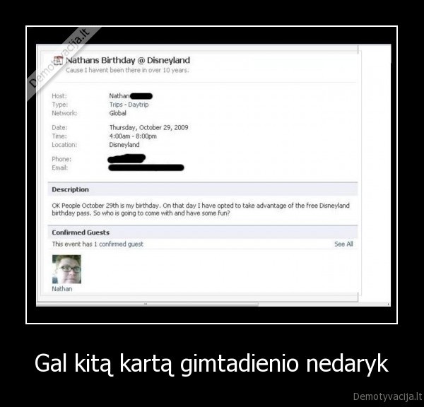 gimtadienis, svente, disneilendas, disneyland, facebook