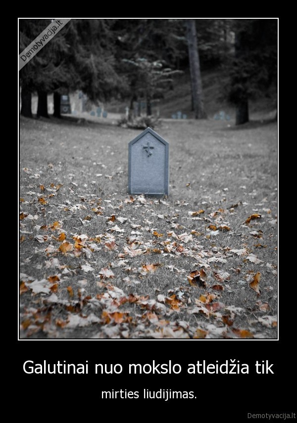 Galutinai nuo mokslo atleidžia tik