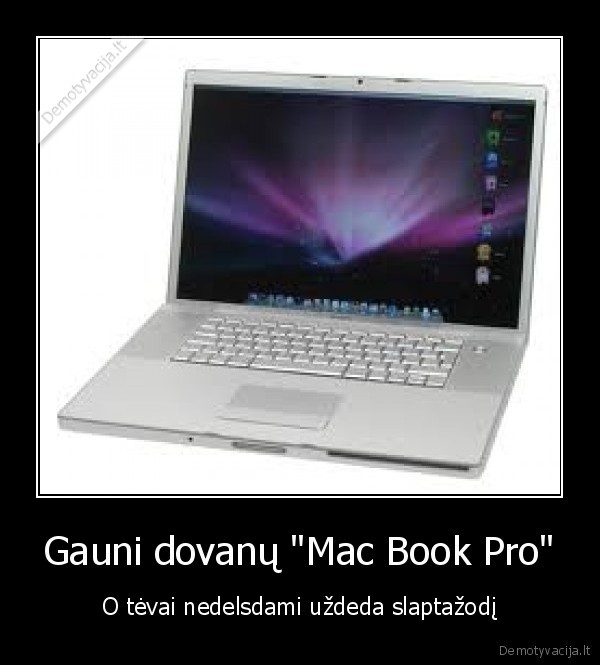 Gauni dovanų &quot;Mac Book Pro&quot;
