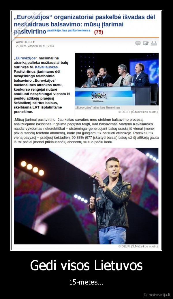 kavaliauskas,eurovizija,eurovizijos, atranka