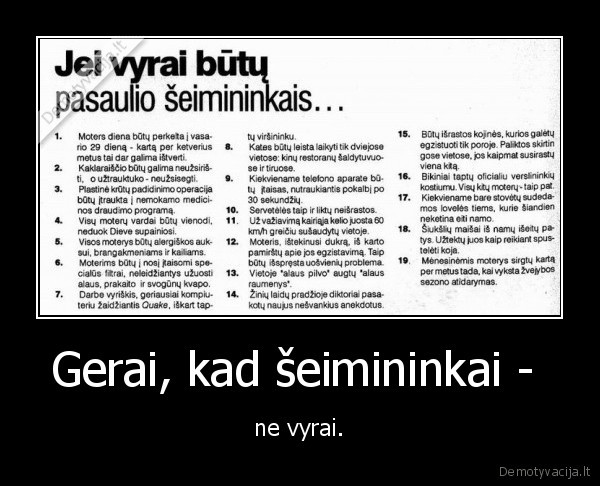 Gerai, kad šeimininkai - 