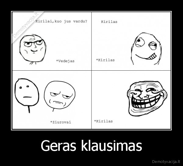 Geras klausimas
