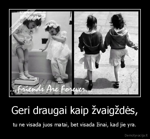 Geri draugai kaip žvaigždės,