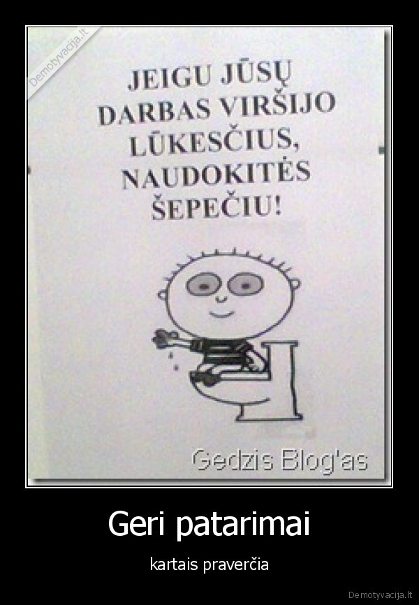 Geri patarimai