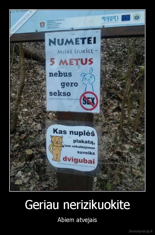 Geriau nerizikuokite