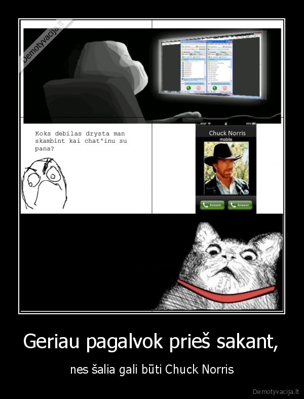 Geriau pagalvok prieš sakant,