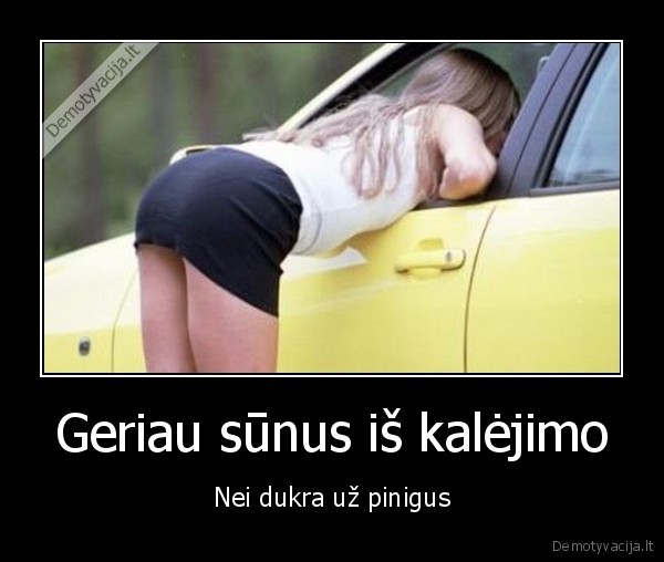 Geriau sūnus iš kalėjimo