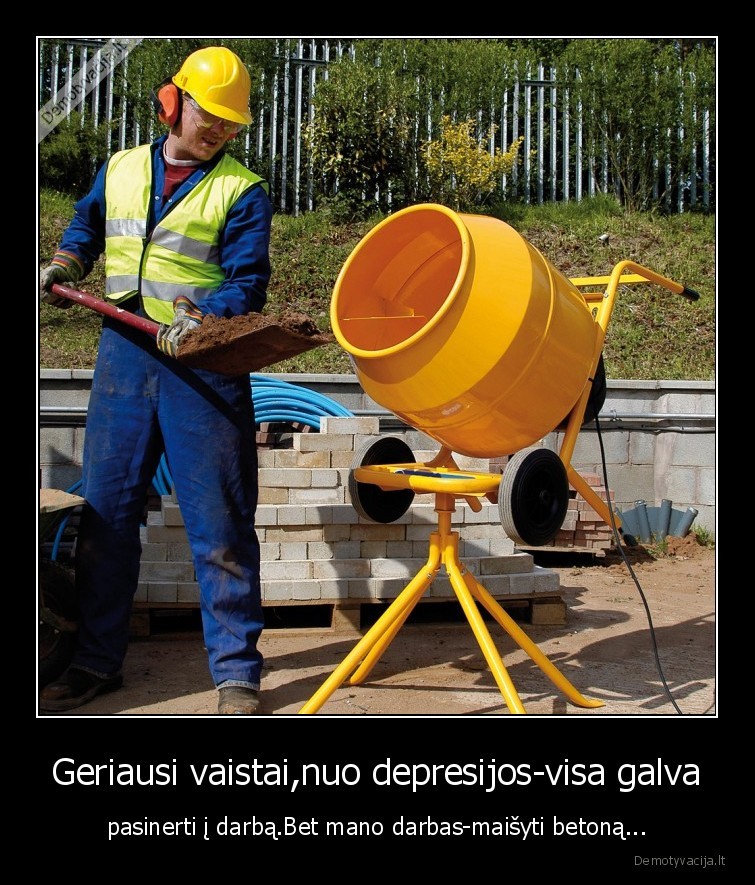 darbas,betonas,depresija