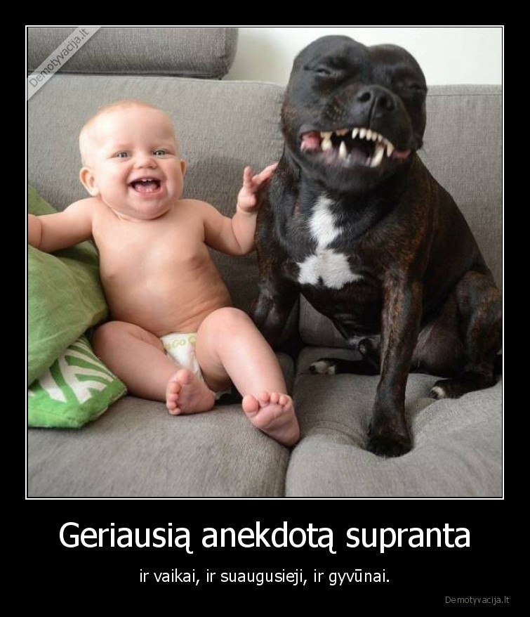 anekdotai,vaikas,suo,juokiasi