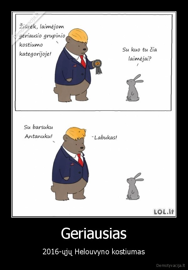 misko, zverys,donaldas, trumpas