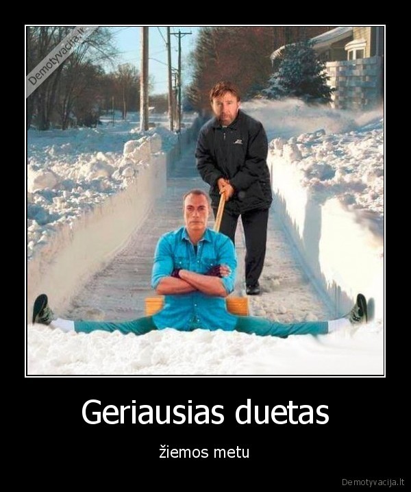 chuck, noris,ziema,sniegas,valymas