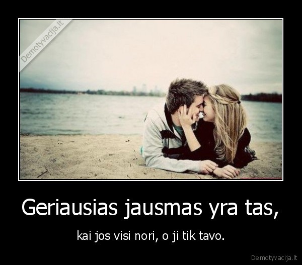 geras, geras, jausmas