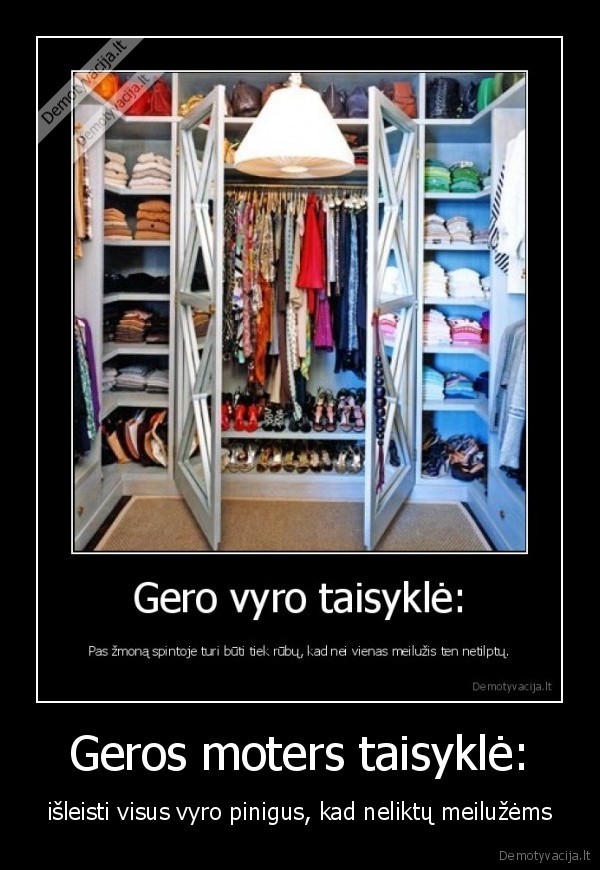 Geros moters taisyklė: