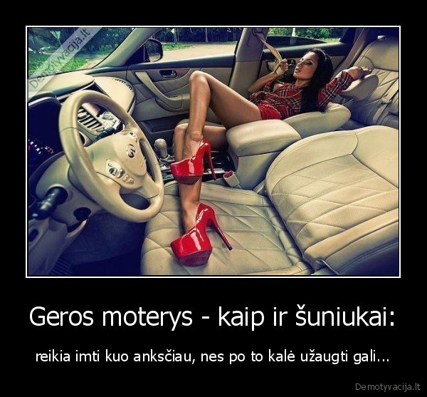 Geros moterys - kaip ir šuniukai: