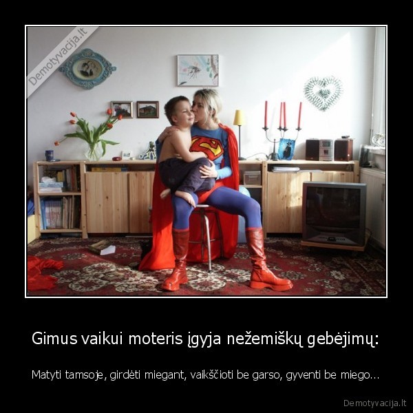 nepaprasti, gebejimai,super, moteris,gime, vaikas