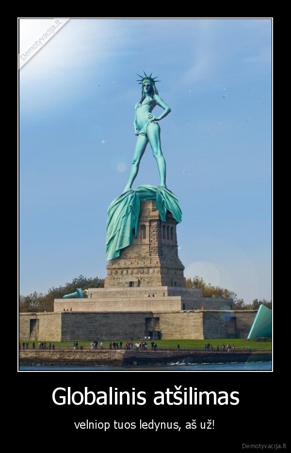 globalinis,atsilimas,laisves, statula