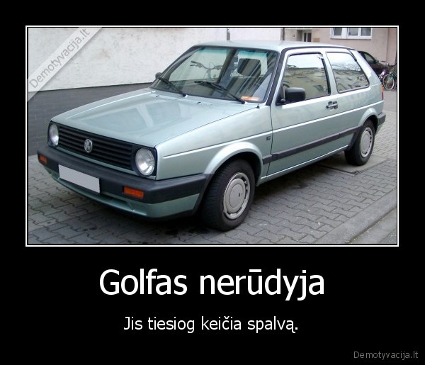 golfas,masina,nerudyja