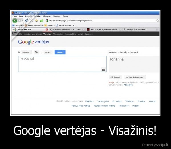 Google vertėjas - Visažinis!