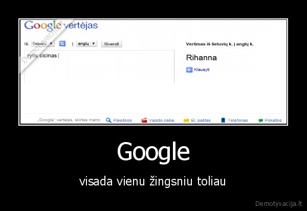 google,daininkas,cicinas,pop
