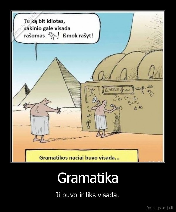 gramatika,mokslai