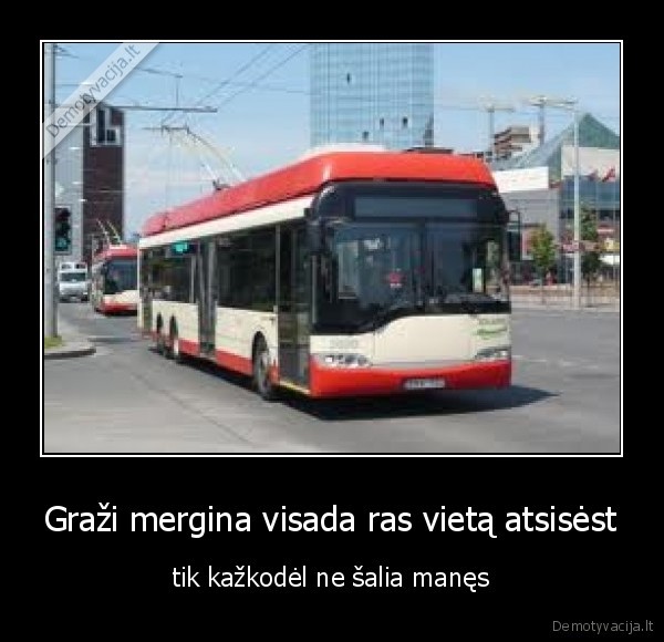autobusai, merginos