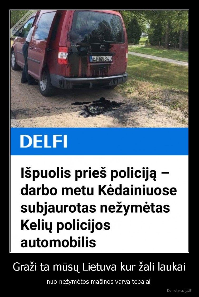 nezymeta,masina,tepalai,policija