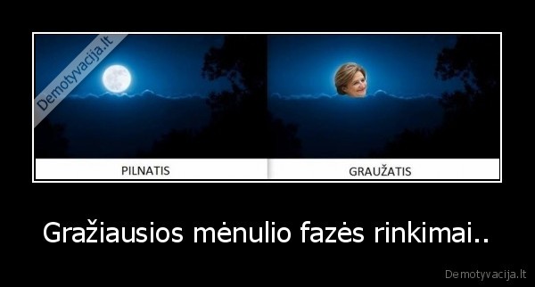 Gražiausios mėnulio fazės rinkimai..