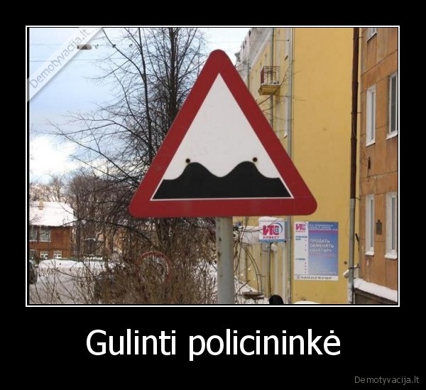 Gulinti policininkė