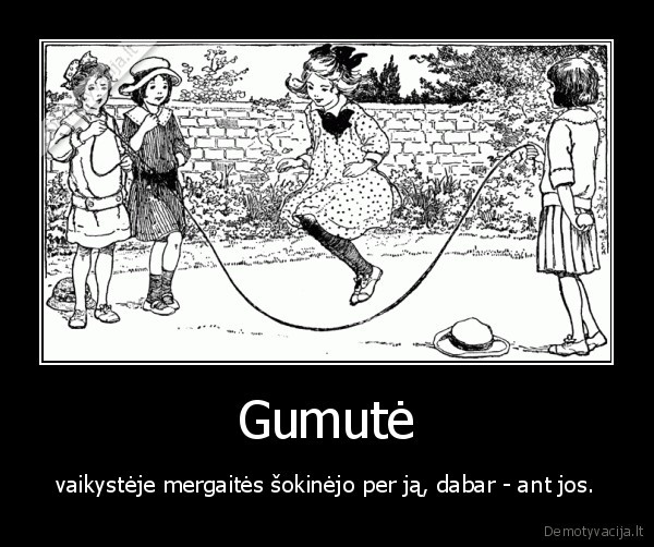 gumute, mergaites, sokineti