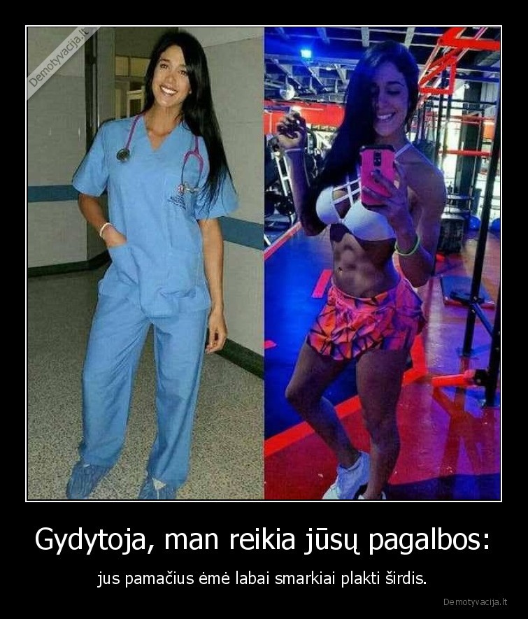gydytoja,mergina,sirdis