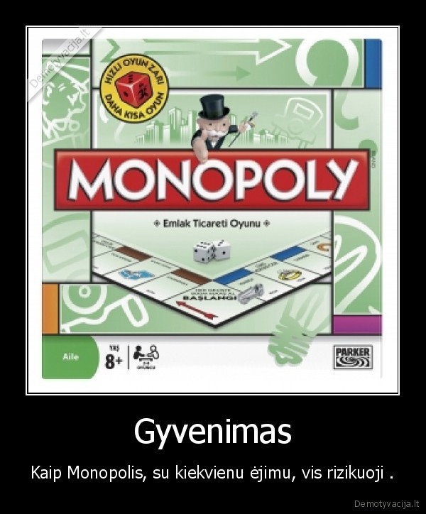 monopolis,ejimas,rizikuoti