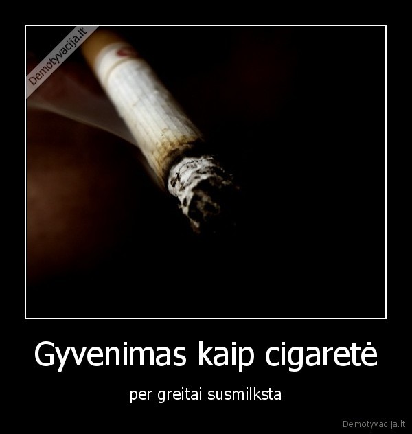 Gyvenimas kaip cigaretė