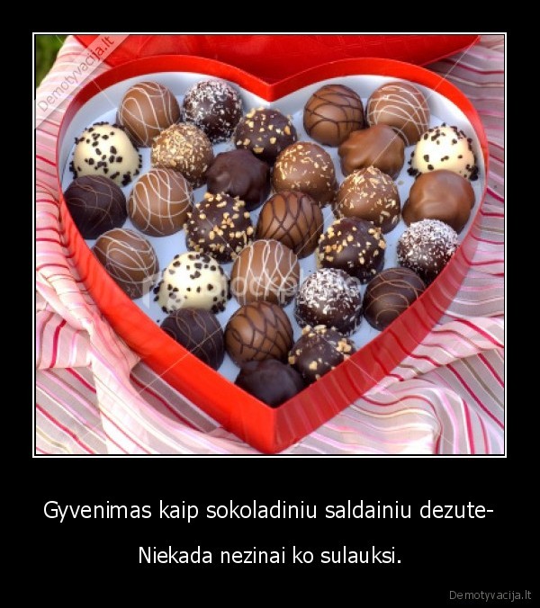 sokoladiniai, saldainiai,gyvenimas
