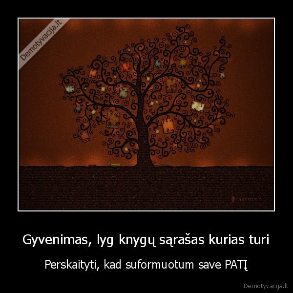 Gyvenimas, lyg knygų sąrašas kurias turi