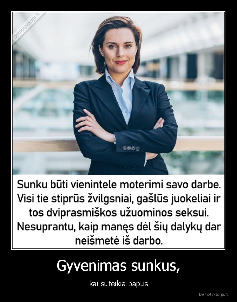 mergina,darbas,seksizmas